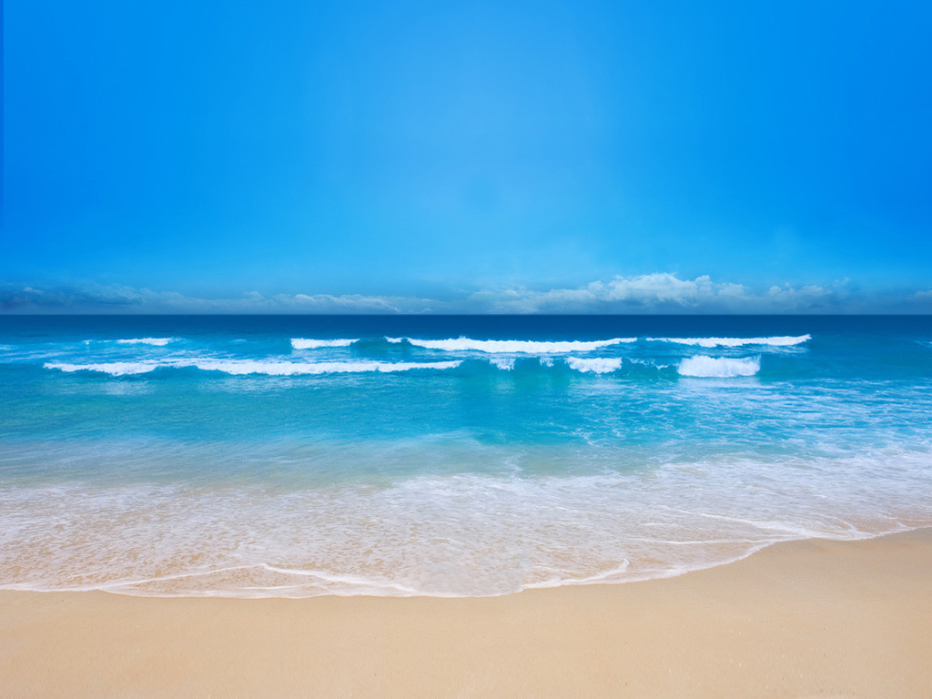 Beach with gentle waves