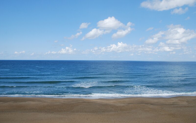 Beach with gentle waves