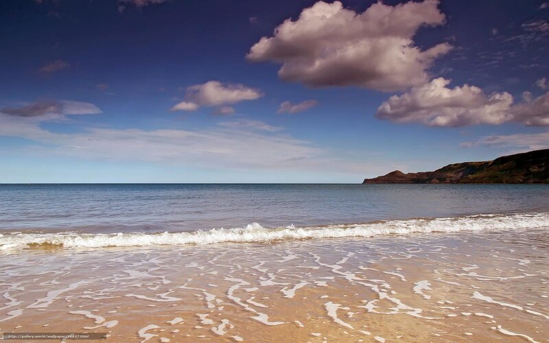 Beach with gentle waves
