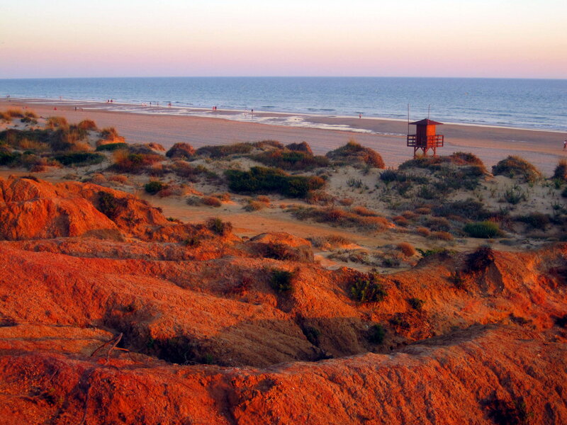 Beach with Lifeguard Tower — Orange