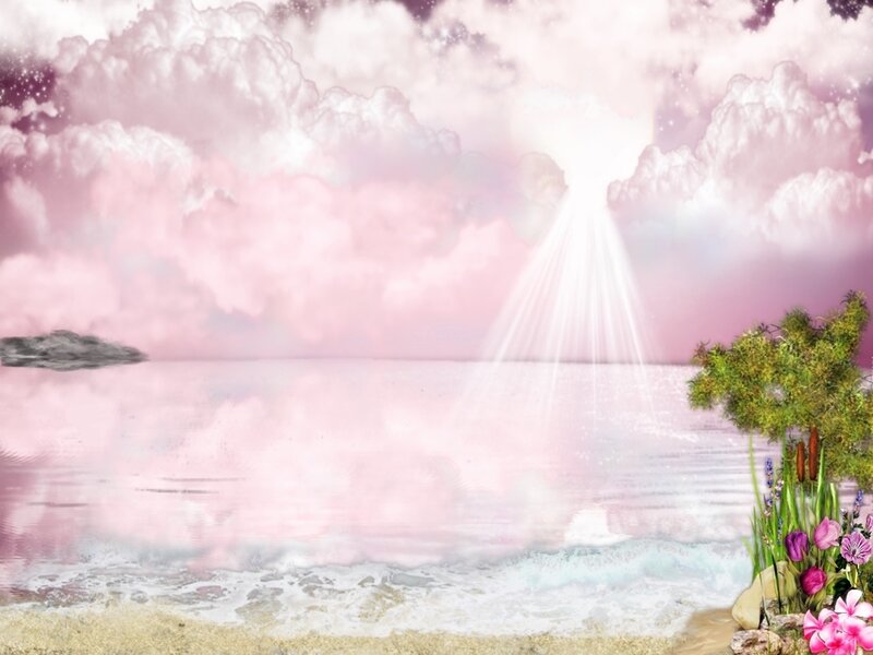 Beach with Light Rays