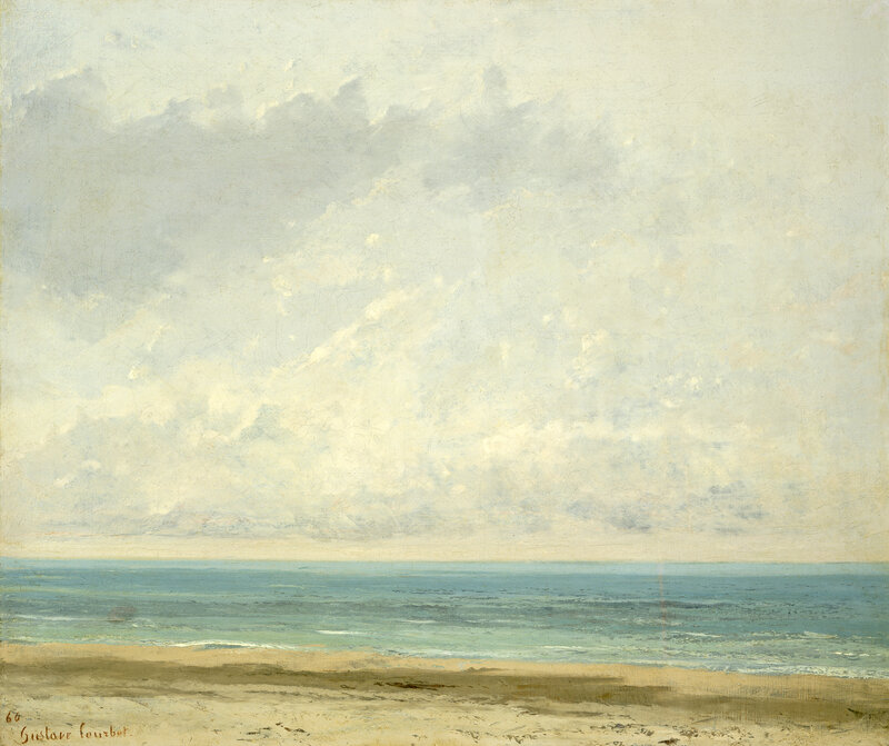 Beach with Ocean and Sky — Blue, Serene