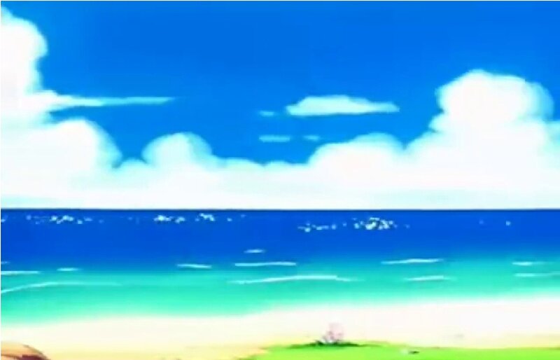 Beach with Ocean View — Blue, Serene