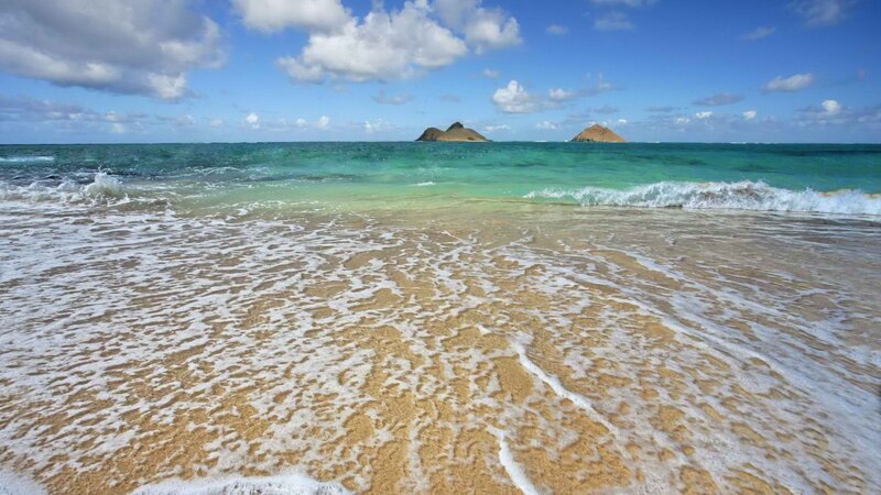 beach with ocean waves