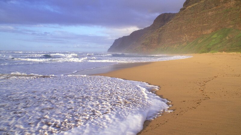 beach with ocean waves