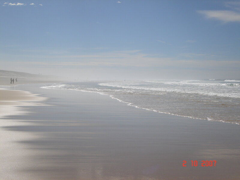 Beach with Ocean Waves — Blue, Calm