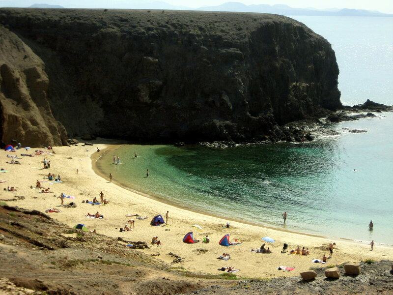 Beach with People — Brown