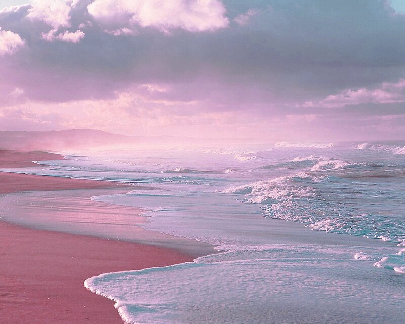 Beach with Pink Sand