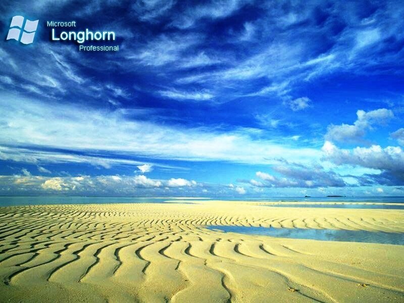 beach with rippled sand