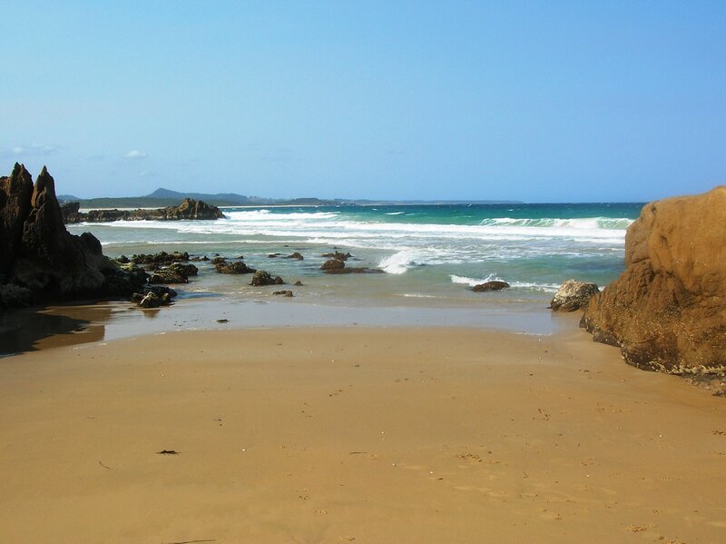 Beach with Rocky Outcrops