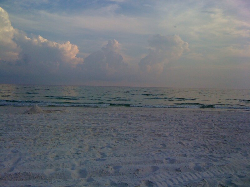 Beach with Sand Pile
