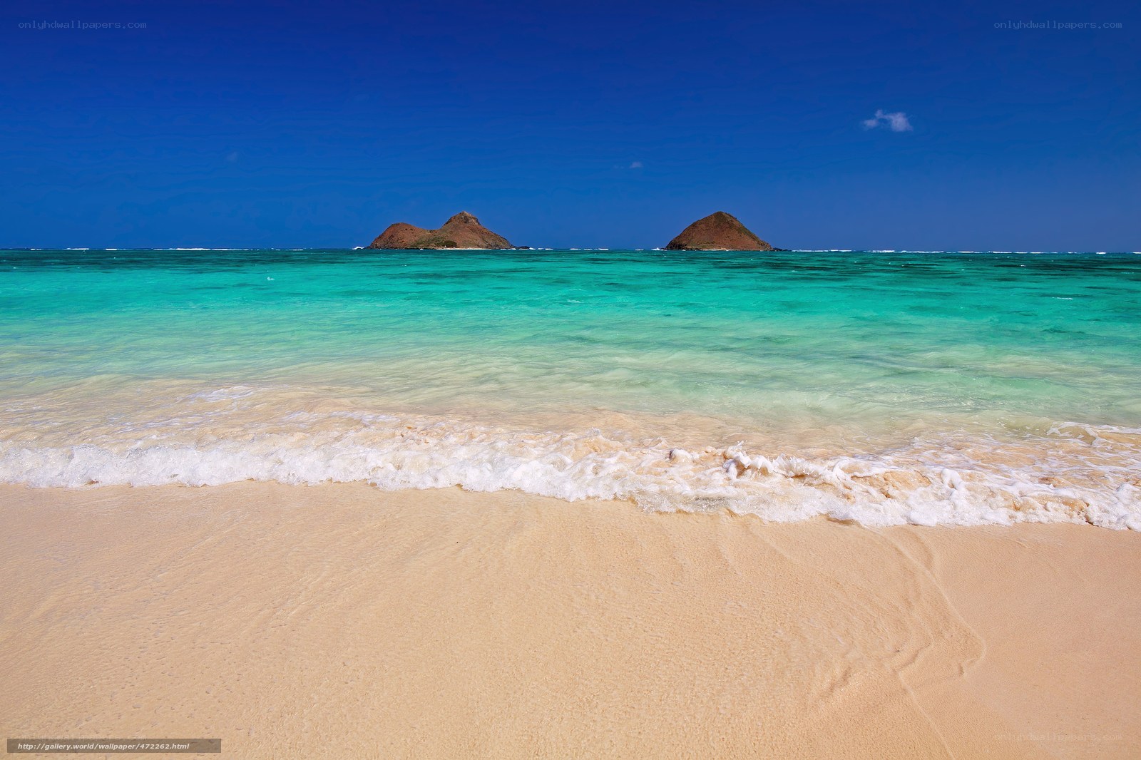beach with sea and islands