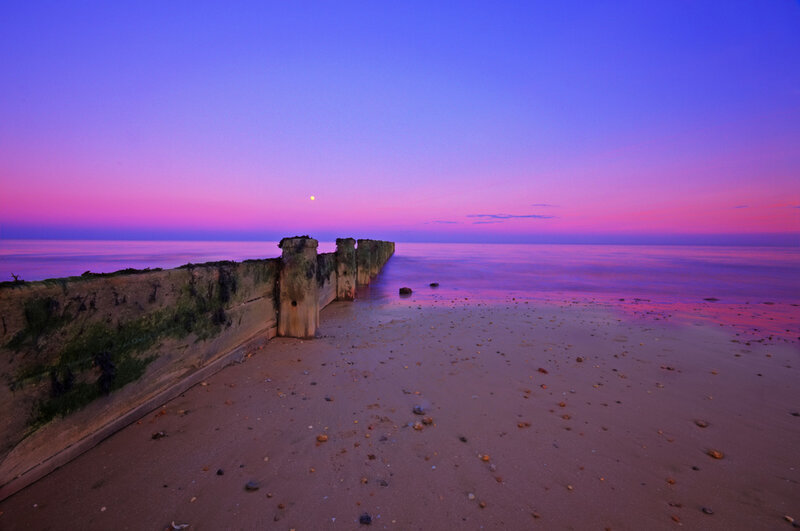 Beach with Sea Wall