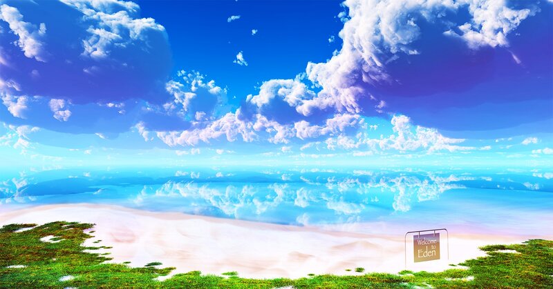 Beach with Sign