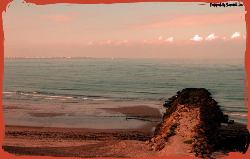 Beach with Stone Jetty