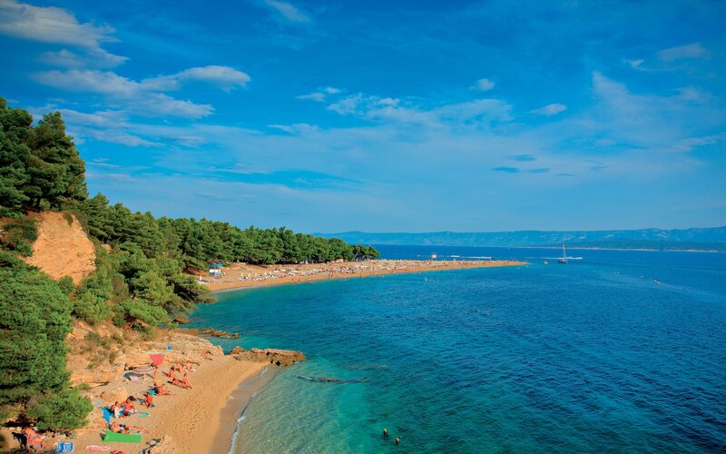 Beach with Sunbathers