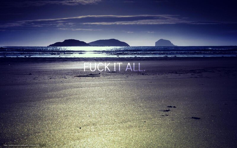 Beach with text overlay
