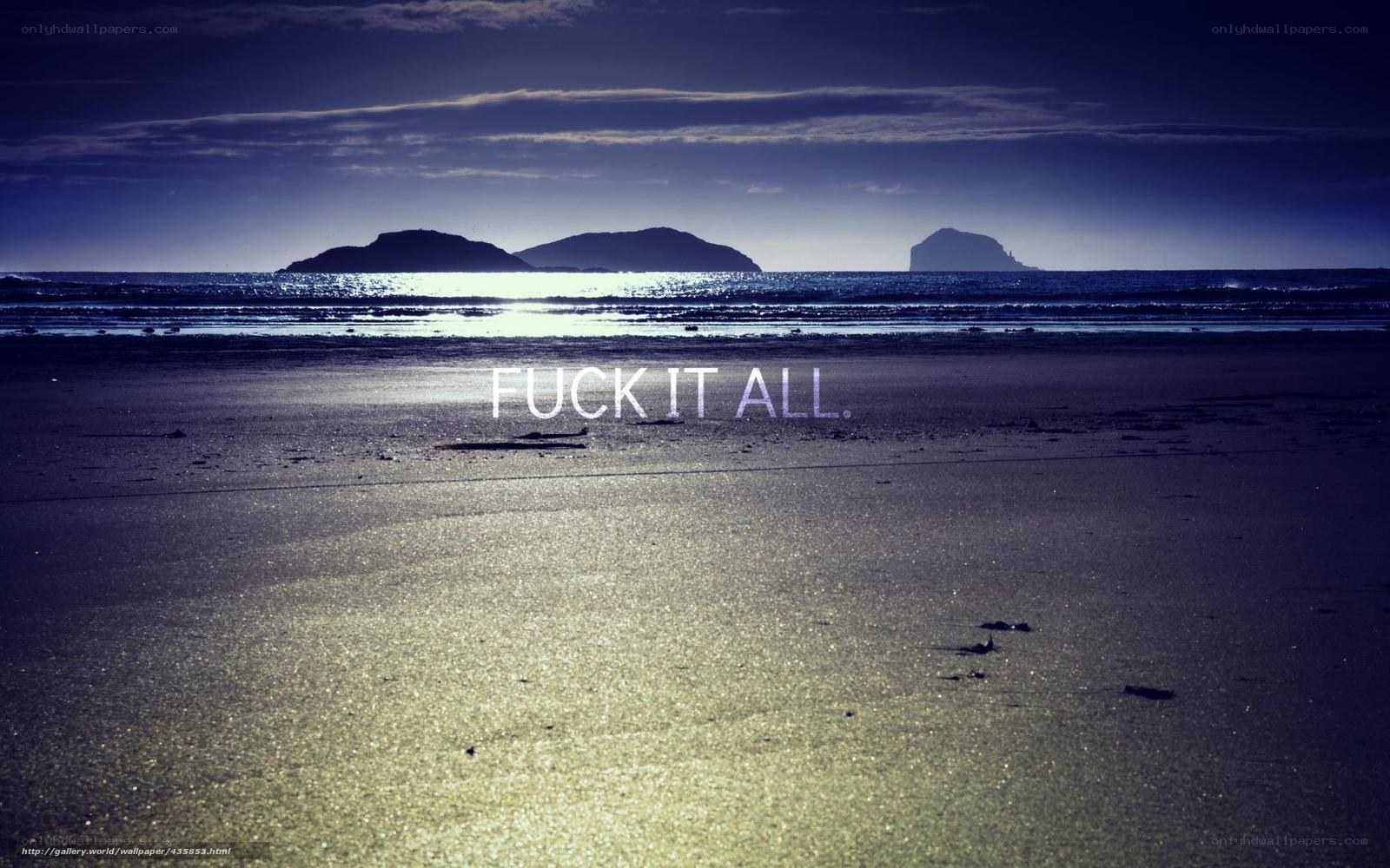 Beach with text overlay