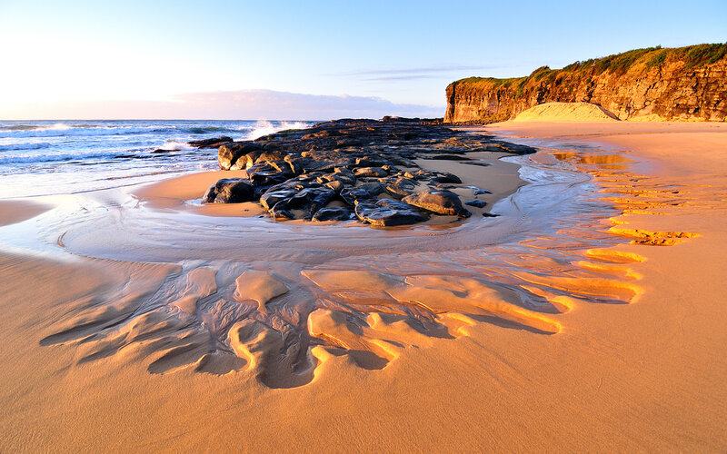 Beach with Tide Pools — Orange