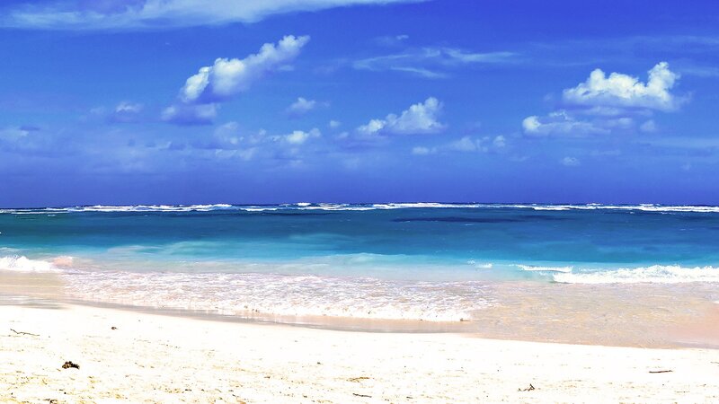 beach with turquoise water
