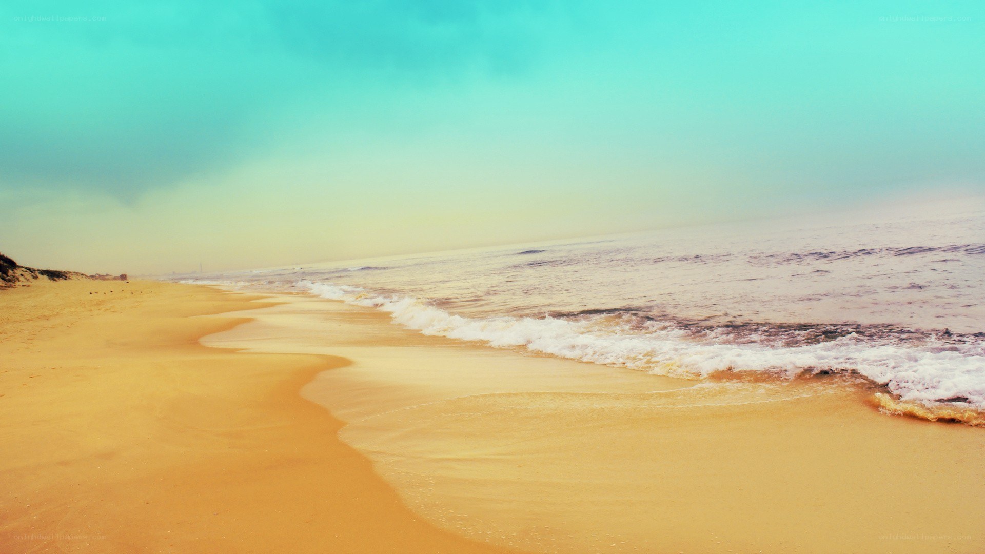 beach with turquoise water