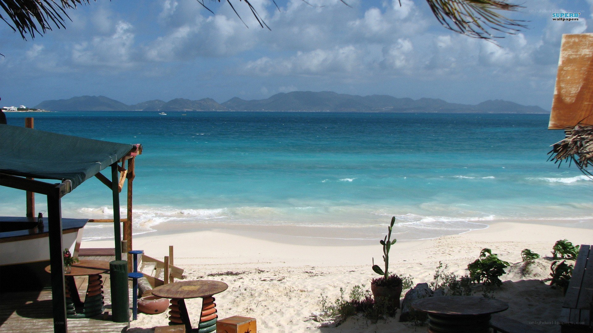 Beach with turquoise water