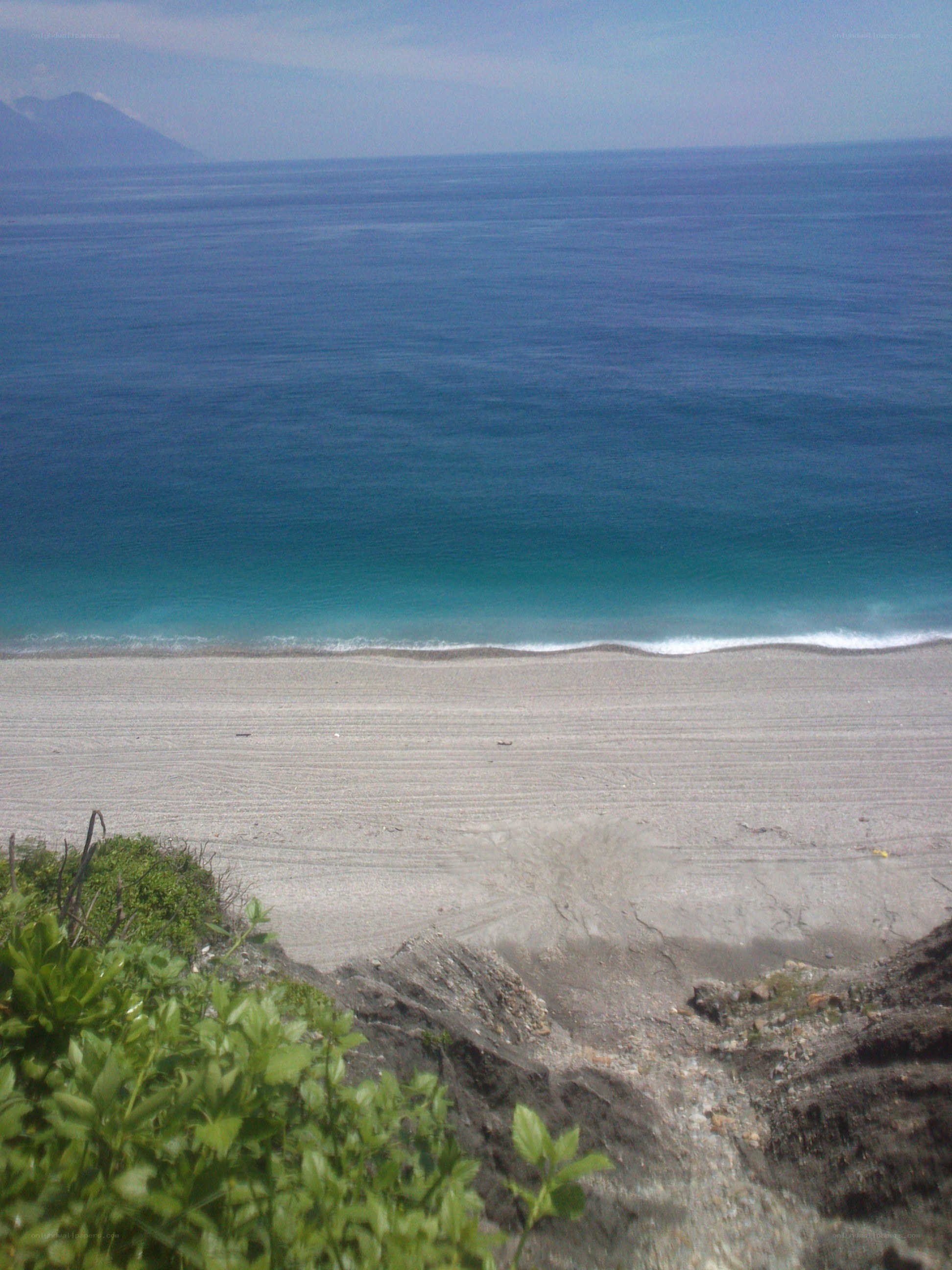 beach with turquoise water