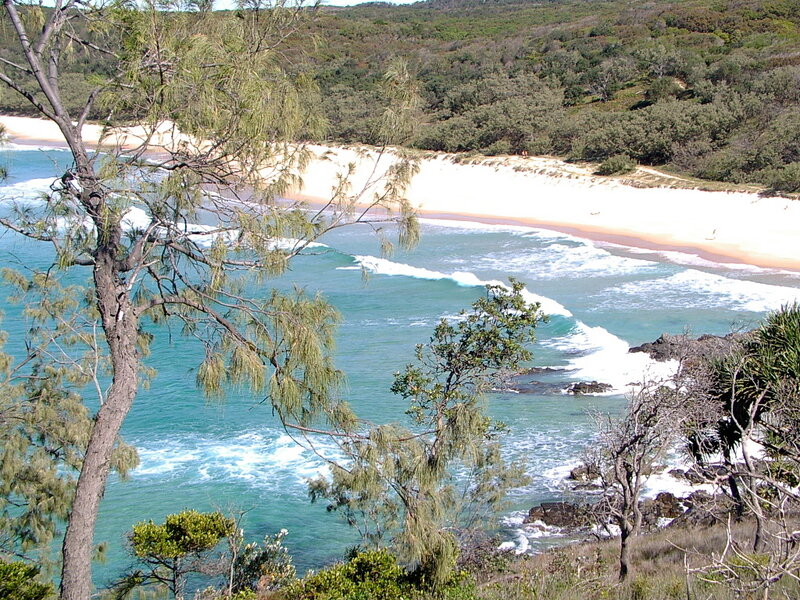 Beach with Turquoise Water — Blue, Serene