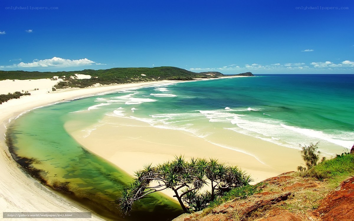 beach with turquoise water