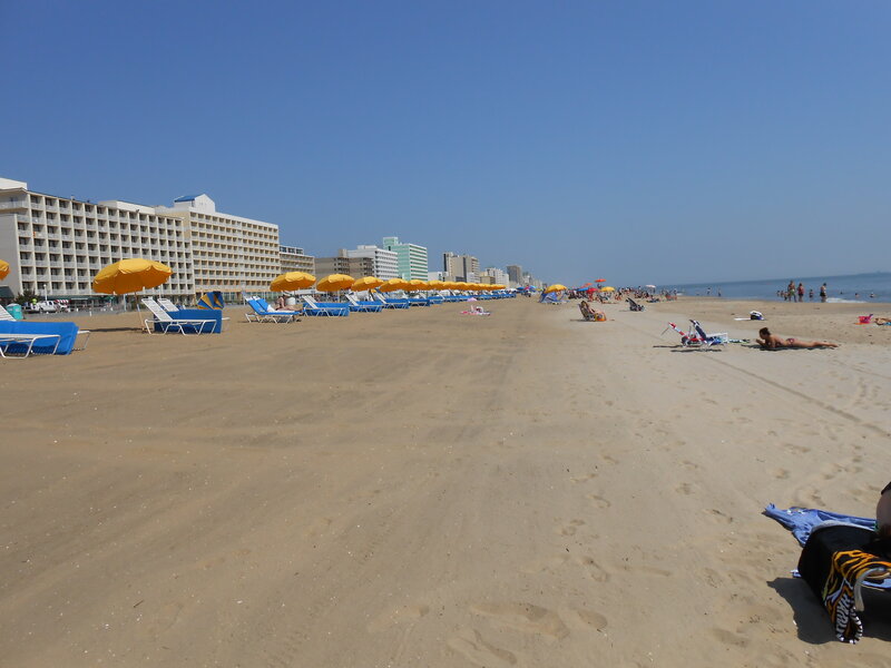 Beach with Umbrellas — Blue, Relaxed