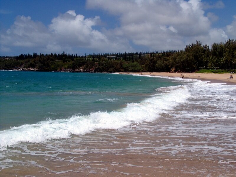 Beach with Waves — Blue, Calm, Afternoon