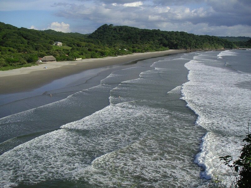 Beach with Waves — Green