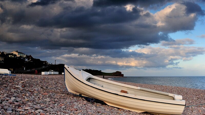 Beached Rowboat — Gray