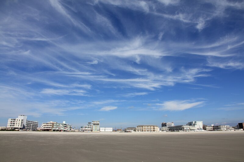 Beachfront Buildings — Blue
