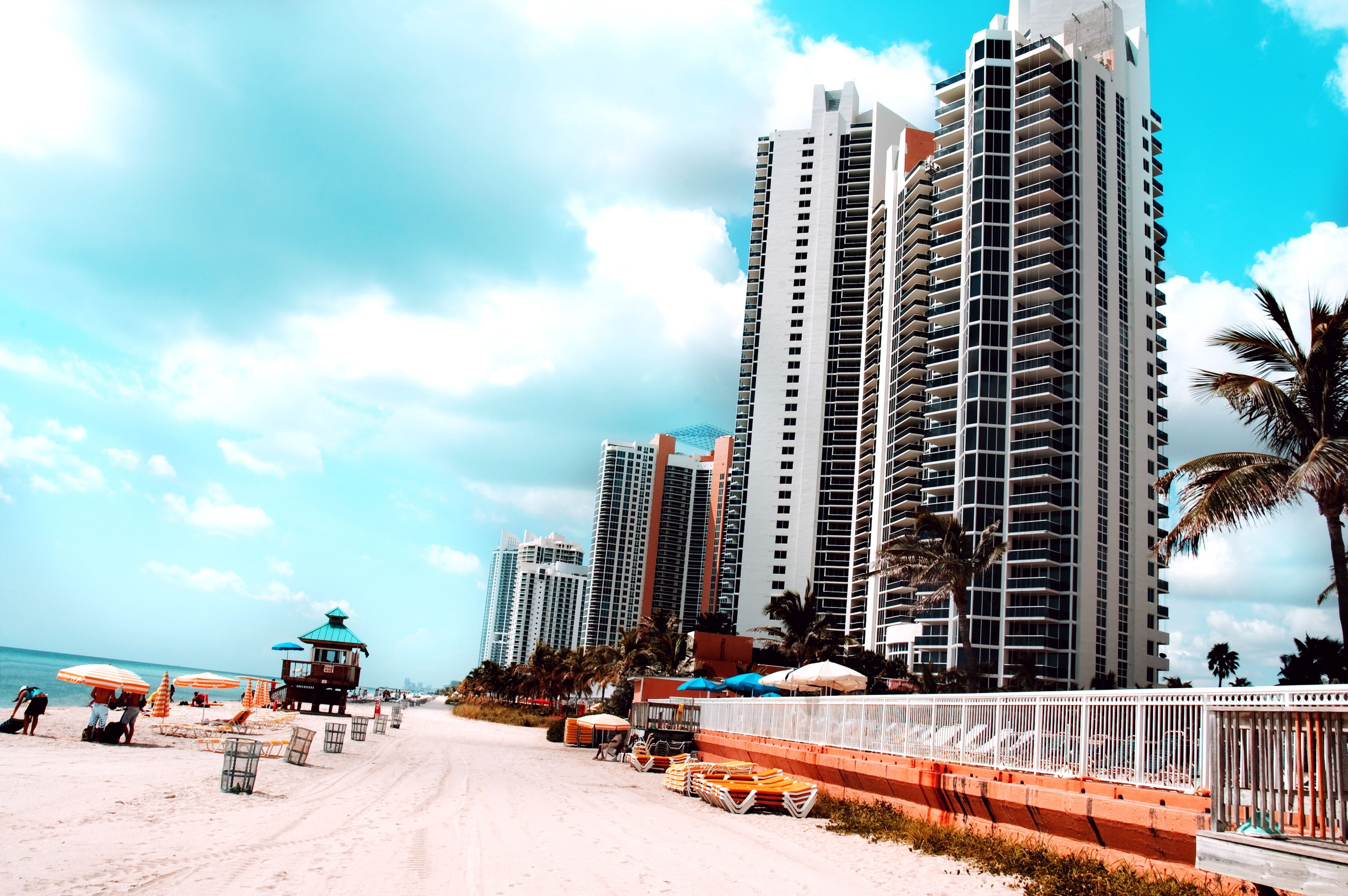 Beachfront high-rises in Miami