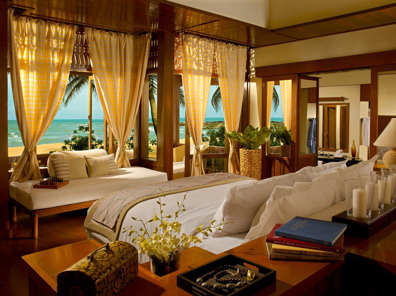 Beachfront Hotel Room — Yellow, Serene