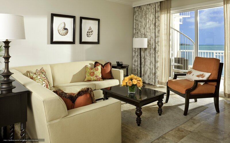Beachfront Living Room — Cream
