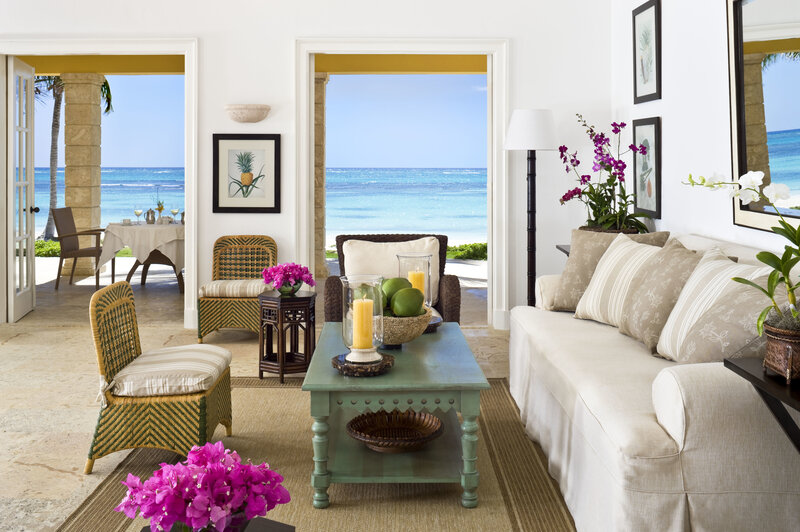Beachfront Living Room — White