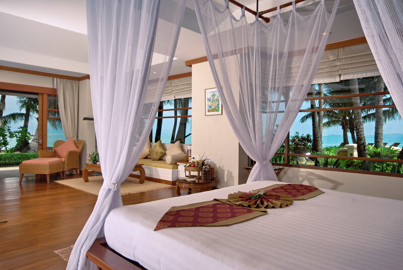 Beachfront resort bedroom