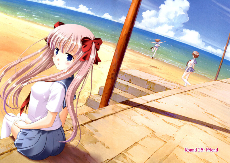 Beachside anime scene