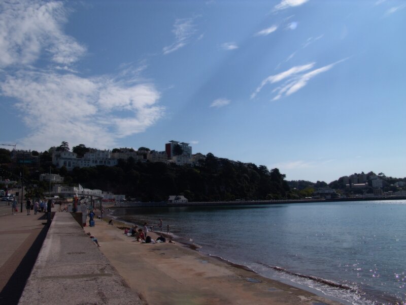 Beachside promenade on a sunny day