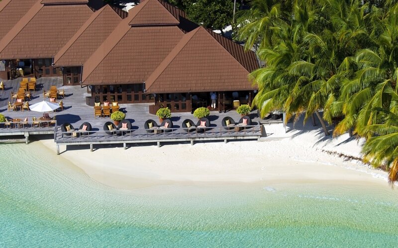 Beachside Resort Building — Brown