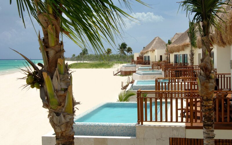 Beachside resort with private pools