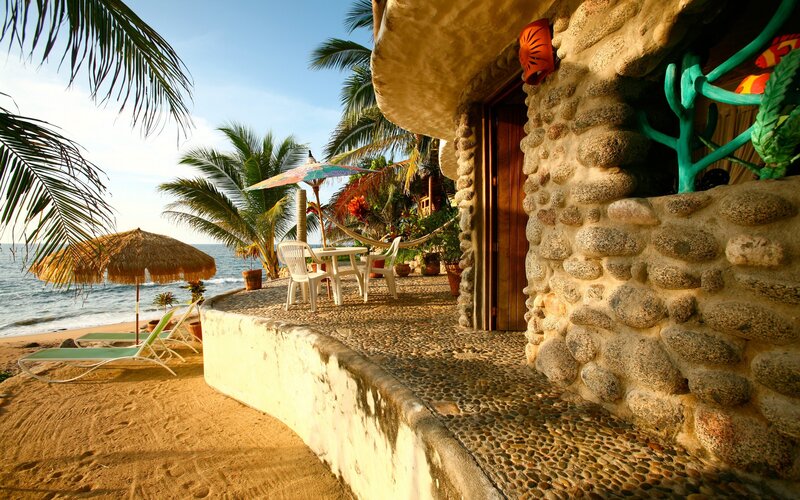 Beachside Stone Hut