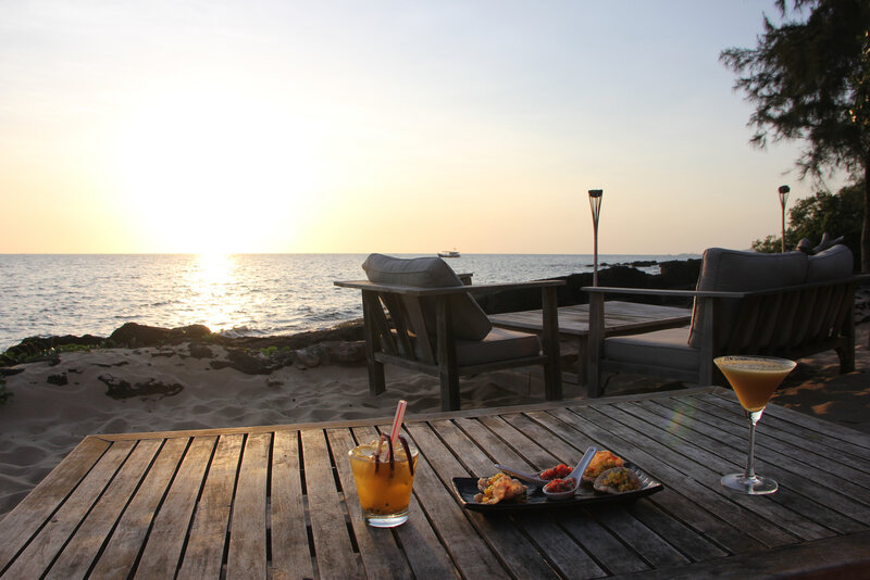 Beachside Table at Sunset