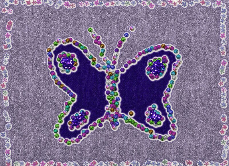 Beaded Butterfly Design