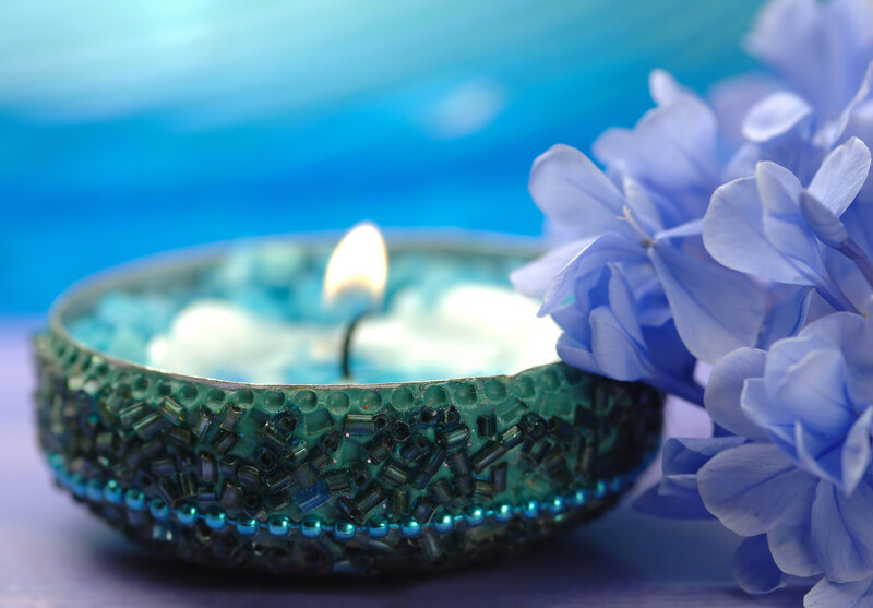 Beaded Candle Holder