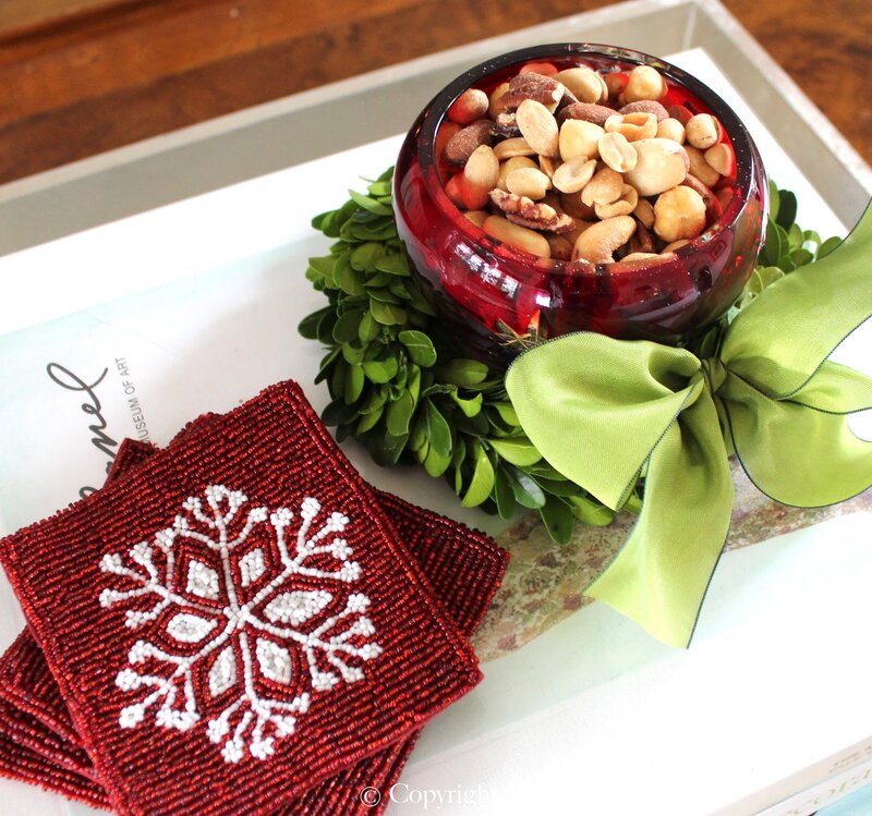 Beaded Coasters and Bowl