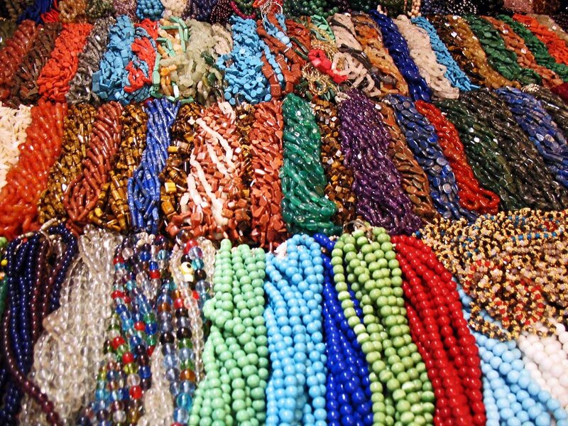 Beaded Necklaces at Market