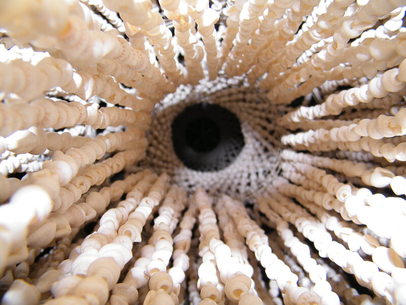 beaded tunnel structure